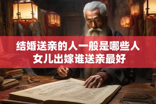 结婚送亲的人一般是哪些人 女儿出嫁谁送亲最好