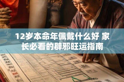 12岁本命年佩戴什么好 家长必看的辟邪旺运指南