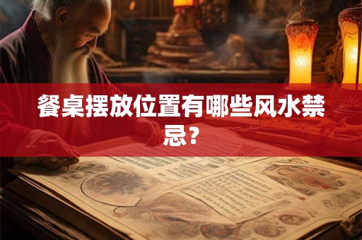 餐桌摆放位置有哪些风水禁忌？