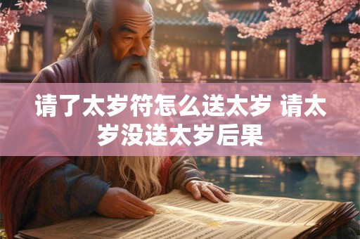 请了太岁符怎么送太岁 请太岁没送太岁后果