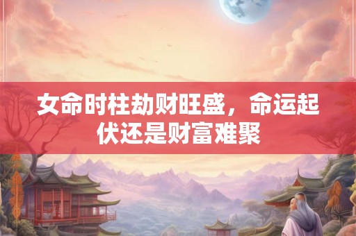详细阅读:女命时柱劫财旺盛,命运起伏还是财富难聚 女命时柱劫财旺盛,命运起伏还是财富难聚