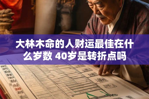 大林木命的人财运最佳在什么岁数 40岁是转折点吗 大林木命的人财运最佳在什么岁数 40岁是转折点吗
