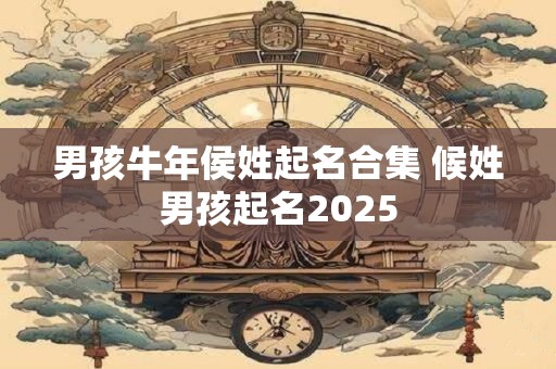 男孩牛年侯姓起名合集 候姓男孩起名2025