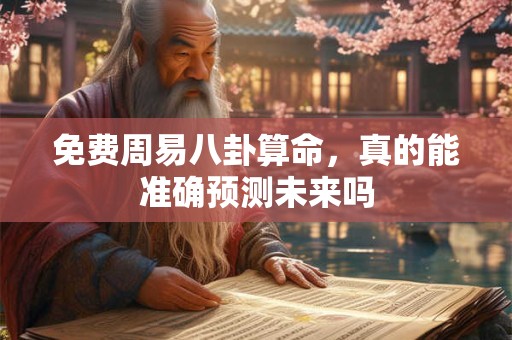 免费周易八卦算命，真的能准确预测未来吗