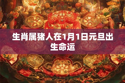 生肖属猪人在1月1日元旦出生命运
