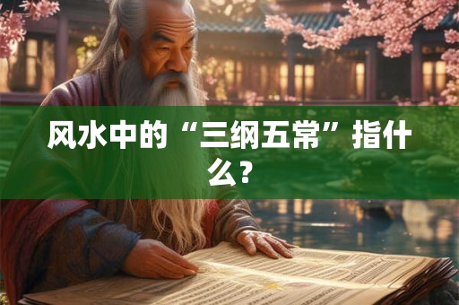 风水中的“三纲五常”指什么？