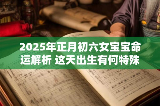 2025年正月初六女宝宝命运解析 这天出生有何特殊福缘