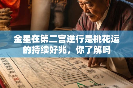 金星在第二宫逆行是桃花运的持续好兆，你了解吗