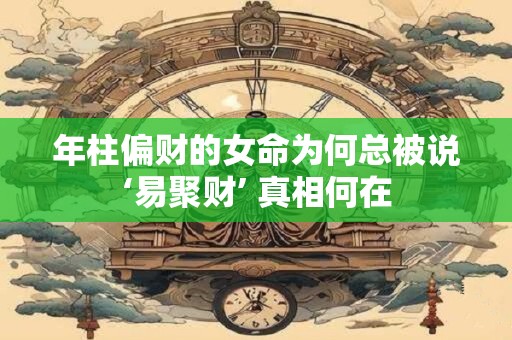 年柱偏财的女命为何总被说‘易聚财’ 真相何在
