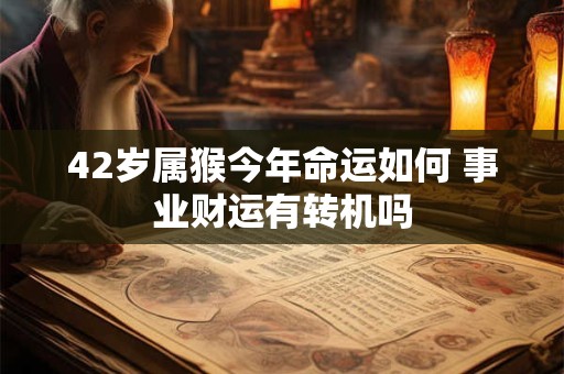 42岁属猴今年命运如何 事业财运有转机吗