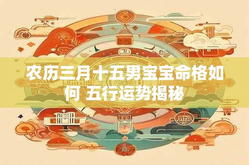 农历三月十五男宝宝命格如何 五行运势揭秘