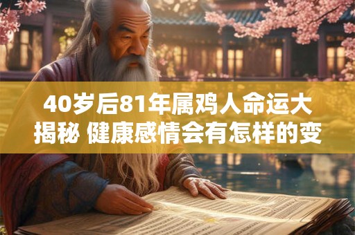 40岁后81年属鸡人命运大揭秘 健康感情会有怎样的变化