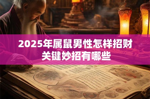 2026年属鼠男性怎样招财 关键妙招有哪些