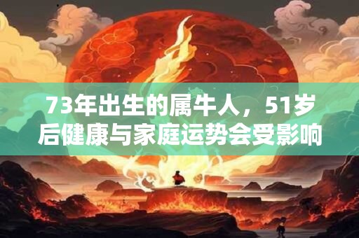 73年出生的属牛人，51岁后健康与家庭运势会受影响吗