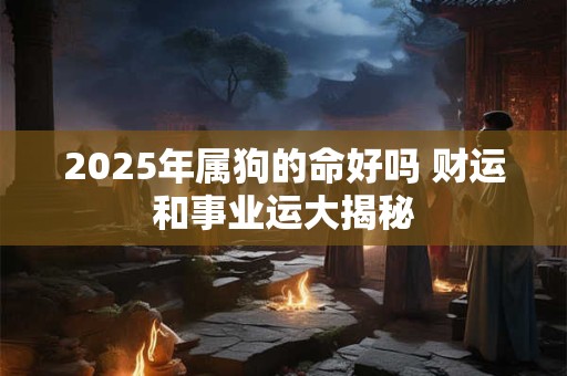 2025年属狗的命好吗 财运和事业运大揭秘