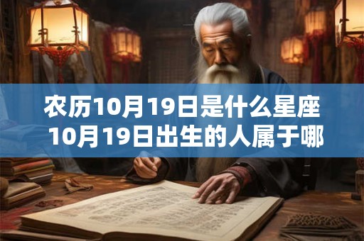 农历10月19日是什么星座 10月19日出生的人属于哪个星座