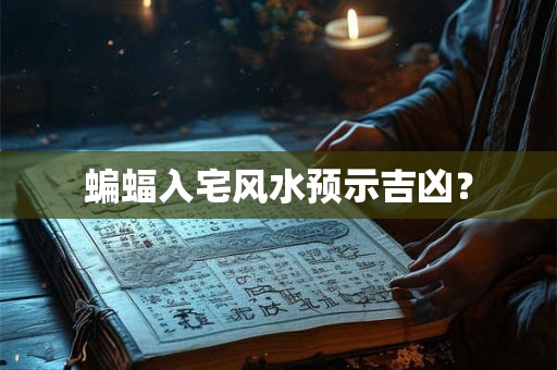 蝙蝠入宅风水预示吉凶？