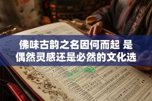 佛味古韵之名因何而起 是偶然灵感还是必然的文化选择