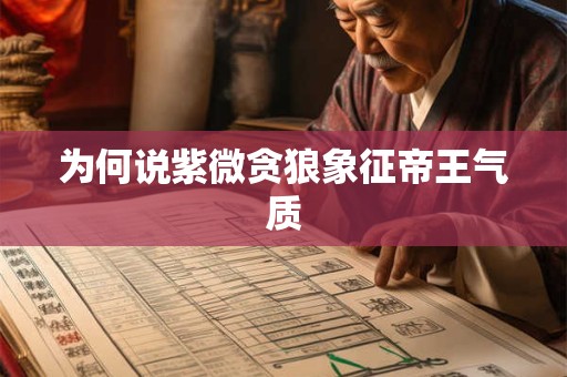 为何说紫微贪狼象征帝王气质