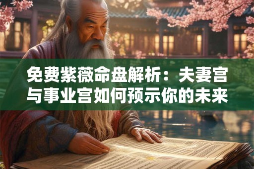 免费紫薇命盘解析：夫妻宫与事业宫如何预示你的未来