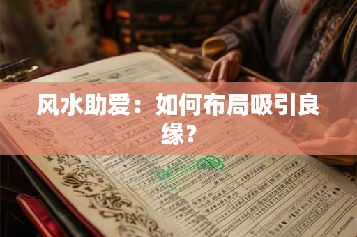 风水助爱：如何布局吸引良缘？