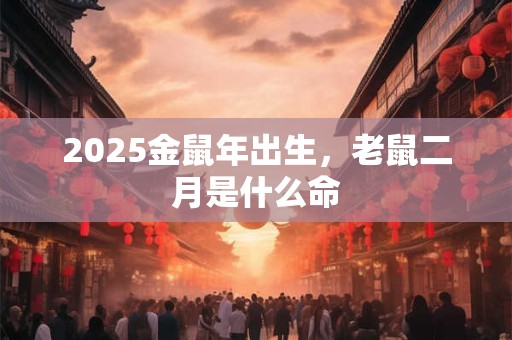 2025金鼠年出生,老鼠二月是什么命 2025金鼠年出生,老鼠二月是什么命