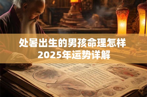 处暑出生的男孩命理怎样 2025年运势详解