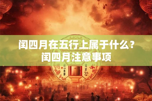 闰四月在五行上属于什么？闰四月注意事项