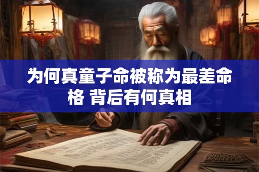 为何真童子命被称为最差命格 背后有何真相