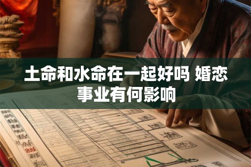 土命和水命在一起好吗 婚恋事业有何影响
