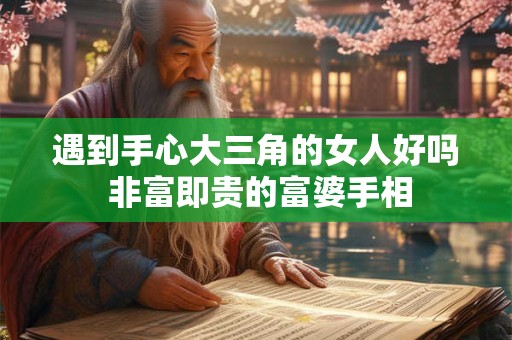 遇到手心大三角的女人好吗 非富即贵的富婆手相