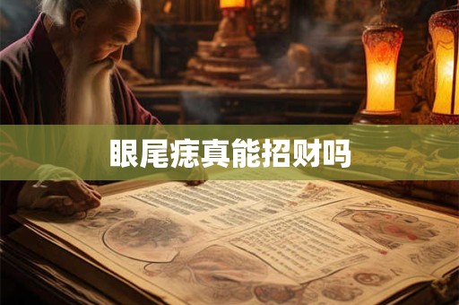 眼尾痣真能招财吗