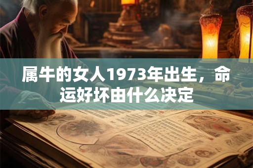 属牛的女人1973年出生，命运好坏由什么决定