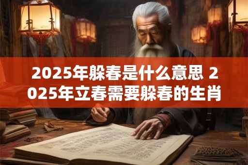 2025年躲春是什么意思 2025年立春需要躲春的生肖