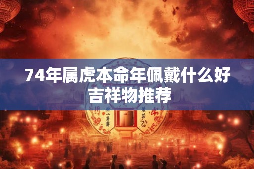 74年属虎本命年佩戴什么好 吉祥物推荐