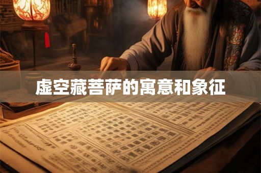 虚空藏菩萨的寓意和象征