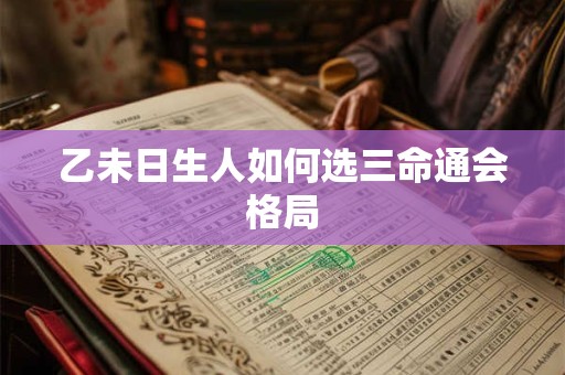 乙未日生人如何选三命通会格局