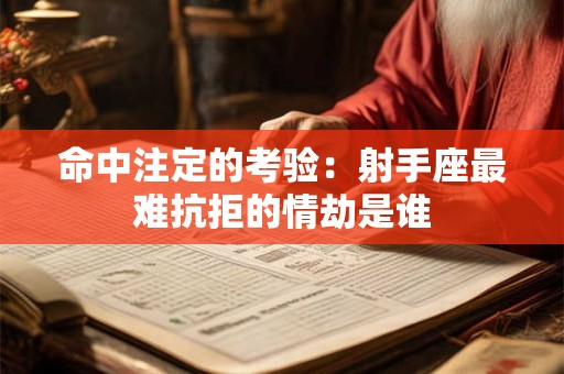 命中注定的考验：射手座最难抗拒的情劫是谁