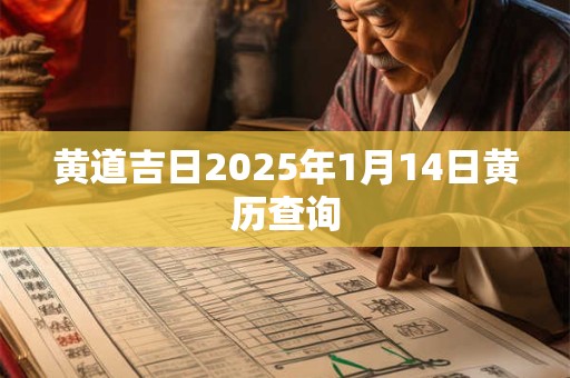 黄道吉日2025年1月14日黄历查询
