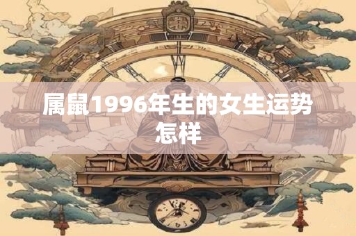 属鼠1996年生的女生运势怎样