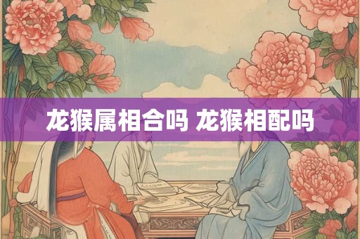 龙猴属相合吗 龙猴相配吗