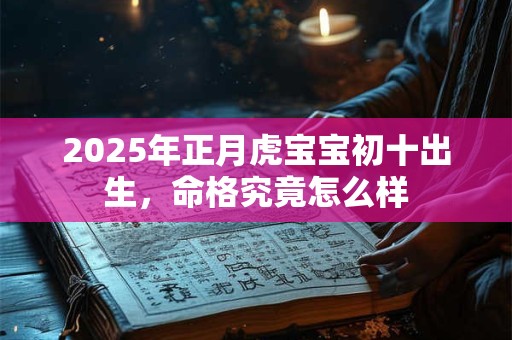 2025年正月虎宝宝初十出生，命格究竟怎么样