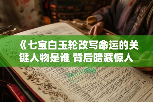 《七宝白玉轮改写命运的关键人物是谁 背后暗藏惊人玄机 》