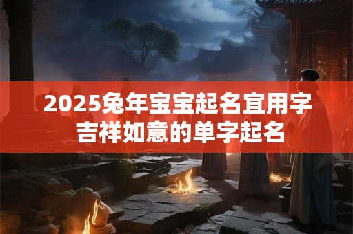 2025兔年宝宝起名宜用字 吉祥如意的单字起名