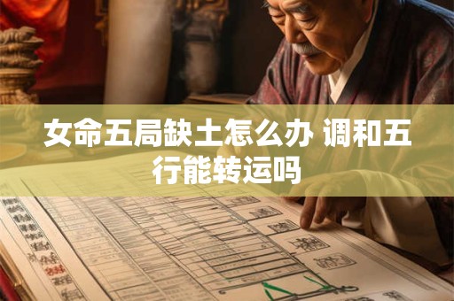 女命五局缺土怎么办 调和五行能转运吗
