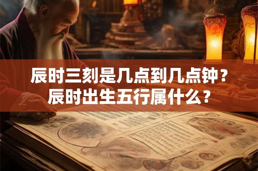 辰时三刻是几点到几点钟？辰时出生五行属什么？