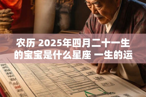 农历 2025年四月二十一生的宝宝是什么星座 一生的运势如何