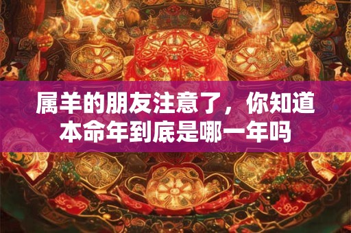 属羊的朋友注意了，你知道本命年到底是哪一年吗