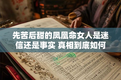 先苦后甜的凤凰命女人是迷信还是事实 真相到底如何