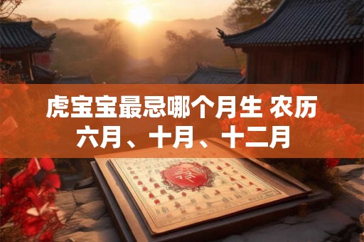 虎宝宝最忌哪个月生 农历六月、十月、十二月 虎宝宝最忌哪个月生 农历六月、十月、十二月